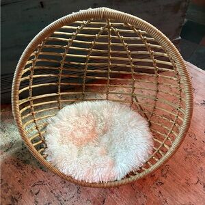 New boho style pet bed with cushion